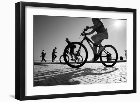 Bike on Lisbon-Moises Levy-Framed Giclee Print
