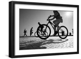 Bike on Lisbon-Moises Levy-Framed Giclee Print