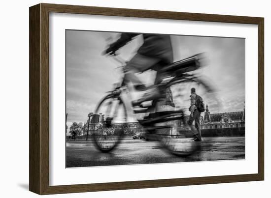 Bike on Paris 1-Moises Levy-Framed Giclee Print