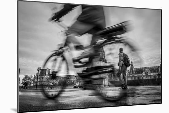 Bike on Paris 1-Moises Levy-Mounted Giclee Print