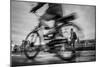 Bike on Paris 1-Moises Levy-Mounted Giclee Print