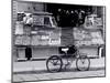 Bike Parked in Front of Fruit Stand, Lombardia, Milan, Italy-Walter Bibikow-Mounted Photographic Print