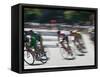 Bike Race, Downtown San Francisco, California, USA-Walter Bibikow-Framed Stretched Canvas