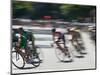 Bike Race, Downtown San Francisco, California, USA-Walter Bibikow-Mounted Photographic Print