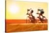 Bike Race, Motion Blur-soupstock-Stretched Canvas