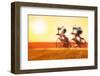 Bike Race, Motion Blur-soupstock-Framed Photographic Print