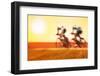 Bike Race, Motion Blur-soupstock-Framed Photographic Print