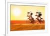 Bike Race, Motion Blur-soupstock-Framed Photographic Print