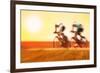Bike Race, Motion Blur-soupstock-Framed Photographic Print