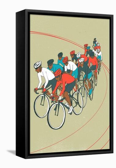 Bike Race-Eliza Southwood-Framed Stretched Canvas