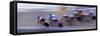 Bike Racers at Velodrome-Nancy & Steve Ross-Framed Stretched Canvas