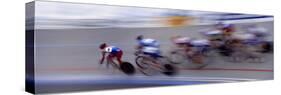 Bike Racers at Velodrome-Nancy & Steve Ross-Stretched Canvas