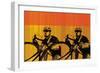 Bike racers-null-Framed Giclee Print