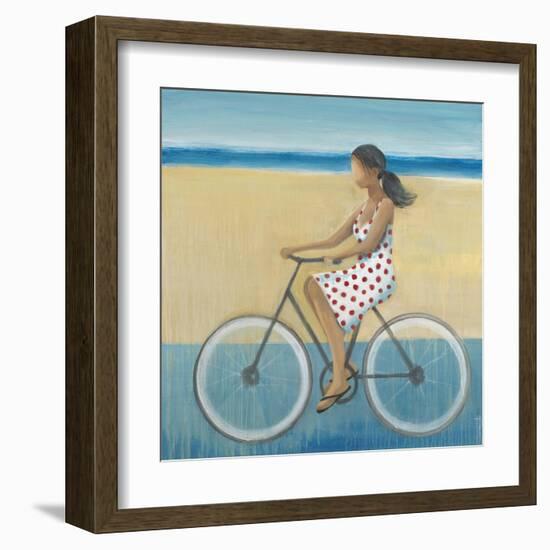 Bike Ride on the Boardwalk (Female)-Terri Burris-Framed Art Print