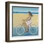 Bike Ride on the Boardwalk (Female)-Terri Burris-Framed Art Print