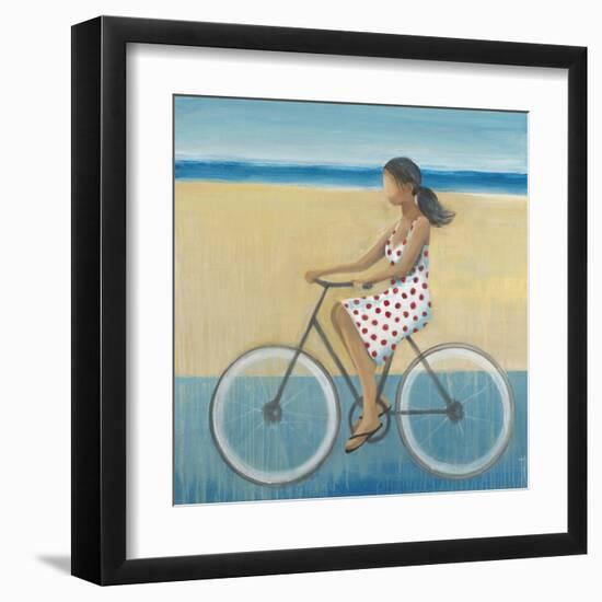 Bike Ride on the Boardwalk (Female)-Terri Burris-Framed Art Print