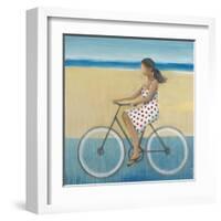 Bike Ride on the Boardwalk (Female)-Terri Burris-Framed Art Print