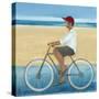 Bike Ride on the Boardwalk (Male)-Terri Burris-Stretched Canvas