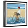 Bike Ride on the Boardwalk (Male)-Terri Burris-Framed Art Print