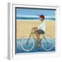 Bike Ride on the Boardwalk (Male)-Terri Burris-Framed Art Print