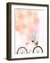 Bike Ride with Balloons-Anna Quach-Framed Art Print