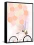 Bike Ride with Balloons-Anna Quach-Framed Stretched Canvas