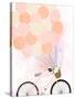 Bike Ride with Balloons-Anna Quach-Stretched Canvas