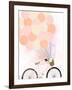 Bike Ride with Balloons-Anna Quach-Framed Art Print