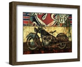 Bike Route 66 II-Eric Yang-Framed Art Print