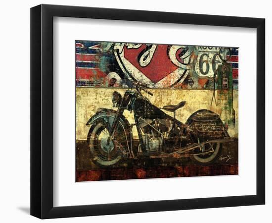 Bike Route 66 II-Eric Yang-Framed Art Print