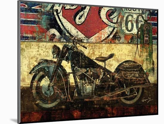 Bike Route 66 II-Eric Yang-Mounted Art Print