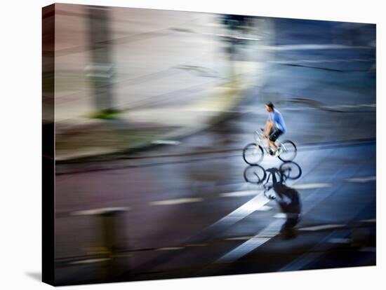 Bike Trick-Felipe Rodriguez-Stretched Canvas