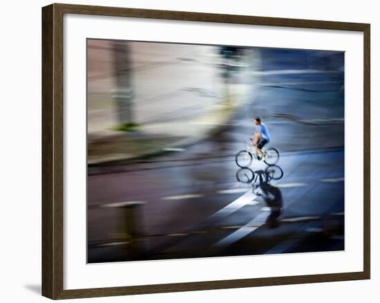 Bike Trick-Felipe Rodriguez-Framed Photographic Print