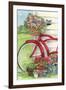 Bike With Birds And Flowers Flag-Melinda Hipsher-Framed Giclee Print