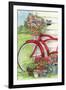 Bike With Birds And Flowers Flag-Melinda Hipsher-Framed Giclee Print