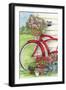 Bike With Birds And Flowers Flag-Melinda Hipsher-Framed Giclee Print