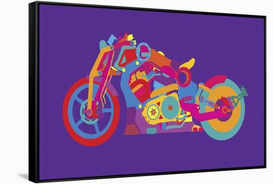 Bike-Yoni Alter-Framed Stretched Canvas