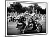 Biker, Harley Davidson, Black and White Photography, Vintage, California, United States-Philippe Hugonnard-Mounted Art Print