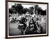 Biker, Harley Davidson, Black and White Photography, Vintage, California, United States-Philippe Hugonnard-Framed Art Print