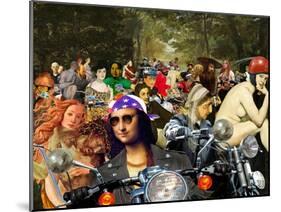 Bikers sur l’herbe-Barry Kite-Mounted Art Print