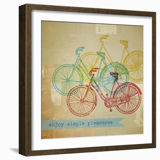 Bikes 1-Stella Bradley-Framed Giclee Print