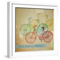 Bikes 1-Stella Bradley-Framed Giclee Print