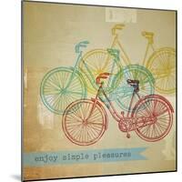 Bikes 1-Stella Bradley-Mounted Giclee Print