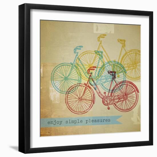 Bikes 1-Stella Bradley-Framed Premium Giclee Print