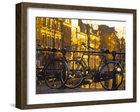 Bikes, Amsterdam, Holland-Peter Adams-Framed Photographic Print