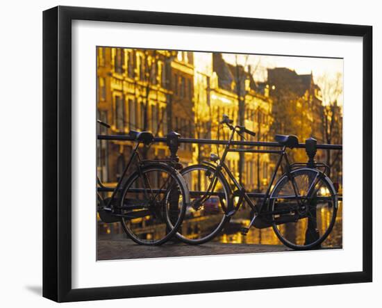 Bikes, Amsterdam, Holland-Peter Adams-Framed Photographic Print