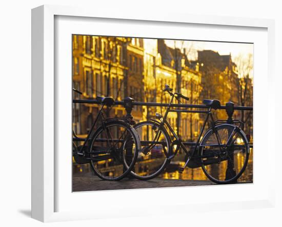 Bikes, Amsterdam, Holland-Peter Adams-Framed Photographic Print