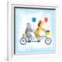 Bikes and Best Friends-Ling's Workshop-Framed Art Print