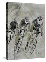 Bikes In The Rain-Pol Ledent-Stretched Canvas