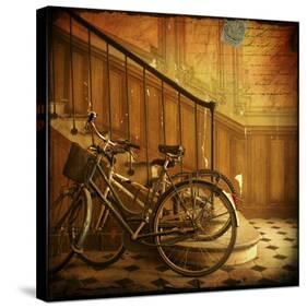 Bikes IV-Dawne Polis-Stretched Canvas